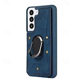 levne Pouzdra pro Samsung-telefon Carcasă Pro S23 Ultra Plus S23 S22 S22 Plus Ultra S21 FE S21 S21 Ultra Plus A54 A34 A14 S20 Plus S20 Ultra Zadní kryt Držák na prsteny Nárazuvzdorné Retro TPU PU kůže