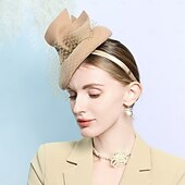 Hats 100% Wool Fedora Hat Pillbox Hat Top Hat Wedding Cocktail Elegant Wedding With Petal Splicing Headpiece Headwear cheap Fascinators-Hats 100% Wool Fedora Hat Pillbox Hat Top Hat Wedding Cocktail Elegant Wedding With Petal Splicing Headpiece Headwear