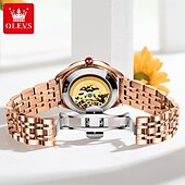 abordables Relojes mecánicos-OLEVS Mujer Relojes Mecánico Moda Reloj Casual Reloj de Muñeca Cuerda Automática Luminoso IMPERMEABLE Decoración Acero Inoxidable Reloj