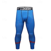 cheap Running Pants &amp; Tights-Men&#039;s Running Tights Leggings Compression Tights Leggings Patchwork Base Layer Outdoor Sports &amp; Outdoor Athletic Fall Quick Dry Soft Compression Sweat wicking Power Flex Marathon Running Workout