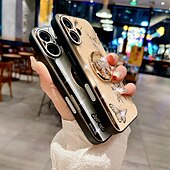 cheap iPhone Cases-Phone Case For iPhone 16 Pro Max Plus iPhone 15 Pro Max Plus iPhone 14 13 12 11 Pro Max Plus iPhone 14 Pro Max iPhone 13 12 11 Pro Max Back Cover with Stand Holder with Wrist Strap Shockproof Retro