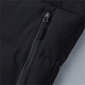 economico Gilet-Per uomo Gilet imbottito Imbottito Gilet Gilet trapuntato Giornaliero Appuntamento Da mare Di tendenza Informale Autunno inverno Tasche Poliestere Tenere al caldo Comodo Tinta unica Cerniera Con