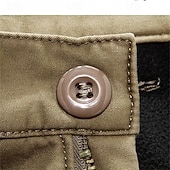 preiswerte Cargohosen-Herren Outdoorhosen Cargohosen Wanderhosen Fleecegefütterte Hosen Militär Frühling Herbst Außen Normale Passform Warm Atmungsaktiv Hosen Schwarz Armeegrün Jagd Klettern Camping / Wandern