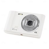cheap Digital Camera-4K Digital Camera Point and Shoot Photography Travel Selfie Camara 2.4inch Screen Entry-Level Gift Compact Digicam Selfie Mini Retro Cam
