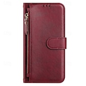 cheap iPhone Cases-Phone Case For iPhone 16 Pro Max Plus iPhone 15 Pro Max Plus iPhone 14 13 12 11 Pro Max Plus iPhone 14 Pro Max iPhone 13 12 11 Pro Max Back Cover with Stand Holder Zipper Support Wireless Charging