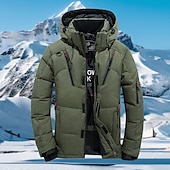 economico Piumini-Per uomo Giacca con cappuccio Giacca in pile da escursione Inverno All&#039;aperto Antivento Caldo Morbido Comodo Giacche in pile Cerniera intera Campeggio / Escursionismo / Speleologia Viaggi Sport