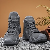 cheap Hiking Boots-Men&#039;s Waterproof Winter Hiking Boots with Fur Lining – Insulated Outdoor Snow Boots for Cold Weather