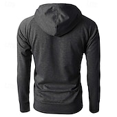 voordelige basic hoodies voor heren-Voor heren Hoodie met rits Hoodie met volledige rits Fleece hoodie Zwart Wijn Leger Groen Marineblauw Khaki Capuchon Effen Rits omhoog Zak Sport &amp; Outdoor Dagelijks Feestdagen Polyester Streetwear