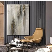 preiswerte Pop-Ölgemälde-handgemaltes Ölgemälde mit Folie, goldenes Ölgemälde, abstrakte graue Gemälde auf Leinwand, handgefertigtes Acrylgemälde mit reichhaltiger Struktur, moderne Wandkunst, handgemaltes Kunstwerk für die