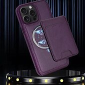 お買い得  iPhone用ケース-電話 ケース 用途 iPhone 16 Pro Max プラス iPhone 15 プロマックスプラス iPhone15 iPhone 14 Pro Max iPhone 13 12 Pro Max iPhone 12 Pro Max iPhone 11 Pro Max バックカバー スタンド付き 磁石バックル ワイヤレス充電をサポート レトロ風 TPU PUレザー