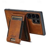 Недорогие Чехлы для Samsung-телефон Кейс для Назначение S24 S24 Ultra Plus S23 Ultra Plus S23 S22 S22 Плюс Ультра S25 Ультра Кейс на заднюю панель со стендом Съемный Магнитный Ретро ТПУ ПК Кожа PU