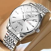 halpa Kvartsikellot-Uusi muotitrendi mineraalivahvistettu lasilinssi vedenkestävä yövalo kalenteri sunnuntain näyttö liiketoiminta vapaa-ajan urheilu kaunis ja tyylikäs miesten kello