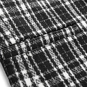 cheap Men&#039;s Classic Blazers-Men&#039;s Blazer Business Cocktail Party Wedding Party Fashion Casual Spring &amp;  Fall Polyester Plaid Button Pocket Comfortable Single Breasted Blazer Black khaki Gray