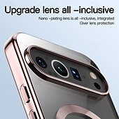 levne Ostatní pouzdra-telefon Carcasă Pro Pixel 9 Pro Pixel 9 Pro XL Pixel 8 Pro Pixel 8 Pixel 9 Zadní kryt Magnetické Podpora bezdrátového nabíjení Nárazuvzdorné Retro TPU Pokování