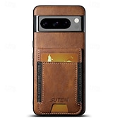 זול תיק טלפון אחר-טלפון מגן עבור Pixel 9 Pro Pixel 9 Pro XL Pixel 8 Pro Pixel 8 פיקסל 9 Pixel 7 Pixel 7 Pro Pixel 6 Pixel 6 Pro כיסוי אחורי עם מעמד חריץ לכרטיס עמיד בזעזועים רטרו TPU PC עור PU