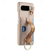 お買い得  その他のスマホケース-電話 ケース 用途 ピクセル9プロXL Pixel 8 Pro Pixel 8 ピクセル9 Pixel 7 Pixel 7 Pro Pixel 6 Pixel 6 Pro バックカバー スタンド付き リストストラップ付き カード挿入口 レトロ風 TPU PUレザー