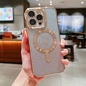 お買い得  iPhone用ケース-電話 ケース 用途 iPhone 16 Pro Max プラス iPhone 15 プロマックスプラス iPhone 14 13 12 11 Pro Max Plus iPhone 14 Pro Max iPhone 13 12 11 Pro Max バックカバー 磁石バックル ワイヤレス充電をサポート 耐衝撃 レトロ風 TPU アクリル