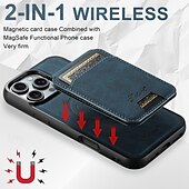 Недорогие Чехлы для iPhone-телефон Кейс для Назначение iPhone 16 Про Макс Плюс Айфон 15 Про Макс Плюс iPhone 14 13 12 Pro Max Plus iPhone 14 Pro Max iPhone 13 12 Pro Max Кейс на заднюю панель со стендом Съемный Магнитный Ретро