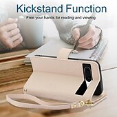 abordables Otras carcasas-teléfono Funda Para Píxel 9 Pro Pixel 9 Pro XL Pixel 8 Pro Pixel 8 Píxel 9 Pixel 7 Pixel 7 Pro Pixel 6 Pixel 6 Pro Funda Trasera con Soporte Cremallera con cordón Retro TPU Cuero de PU