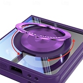 levne Pouzdra pro Samsung-telefon Carcasă Pro Z Flip 7 Z Flip 6 Z Flip 5 Zadní kryt se stojánkem Nárazuvzdorné Retro TPU PC