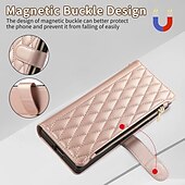 Недорогие Чехлы для Samsung-телефон Кейс для Назначение Z-сгиб 6 Z Fold 5 Z Fold 4 Z Fold 3 Кейс на заднюю панель со стендом Молния с ремешком Ретро ТПУ Кожа PU