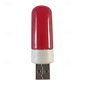 abordables Bombillas LED tipo globo-1 luz nocturna USB, teclado de computadora, luz portátil para dormitorio de estudiantes para acampar al aire libre y uso en interiores