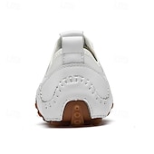 cheap Men&#039;s Sneakers-Men&#039;s White Perforated Casual Shoes with Hand-Stitched Detailing, Breathable Mesh Upper and Comfortable Slip-On Design