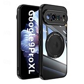 お買い得  その他のスマホケース-電話 ケース 用途 ピクセル9プロ ピクセル9プロXL ピクセル9 バックカバー スタンド付き 耐衝撃 レトロ風 TPU PC PUレザー