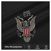 baratos moletons 3d masculinos-Homens Americano / EUA Águia Tosão Moletons Moletom Moletom Manga Longa Moletom com capuz Com Capuz Moda Impressão 3D Férias Esportes Streetwear Preto Com Cordão Outono Inverno Designer