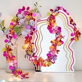 Недорогие Питание от батареек-Светодиодные ленты феерические гирлянды работают от батареек 2м 20 светодиодов 30м 30 светодиодов 5м 50 светодиодов огни для венка свадебное вечерние домашние дерево день рождения сценическое