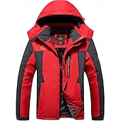 halpa Fleece ja 3 in 1 takit-miesten talvitakki fleecetakki softshell tuulitakki kiipeily lumiurheilu lämpö lämmin vedenpitävä hupullinen urheiluasu