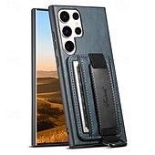 Недорогие Чехлы для Samsung-телефон Кейс для Назначение S24 S24 Ultra Plus S23 Ultra Plus S23 S22 S22 Плюс Ультра S25 Ультра Кейс на заднюю панель со стендом с ремешком на запястье Разъем для карты Ретро ТПУ ПК Кожа PU