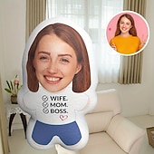  不規則なクッションと枕 パーソナライズされたギフト写真 妻 お母さん ボス カスタムギフトアイデア 様々なサイズの挿入ギフト 彼女へのバレンタインデーギフト