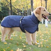 cheap Coats-Dog Coat Jacket Parka Jacket with Harness Reflective Warm Water-Resistant Outdoor Dog Clothing for Medium Large