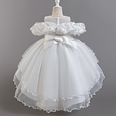 Copii Fete Rochie de petrecere Floral Floare Manșon scurt Nuntă Ocazie specială Zdrobit Fermoar Frumoasa Dulce Bumbac Poliester Asimetric Rochie de petrecere Vară Primăvară Toamnă 4-13 ani Alb ieftine Rochii de Petrecere-Copii Fete Rochie de petrecere Floral Floare Manșon scurt Nuntă Ocazie specială Zdrobit Fermoar Frumoasa Dulce Bumbac Poliester Asimetric Rochie de petrecere Vară Primăvară Toamnă 4-13 ani Alb