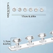 abordables Coffrets à bijoux et rangements pour produits de beauté-Présentoir à collier en acrylique avec un design élégant en forme de diamant, présentoir à bijoux durable pour colliers, chaînes &amp;pendentifs, parfaits pour les vitrines, les magasins et l&#039;organisation