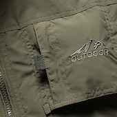 お買い得  ベスト-男性用 ハイキング ベスト 春 秋 アウトドア 快適 高通気性 ベスト 狩猟 釣り 登山 ブラック アーミーグリーン ダークブルー カーキ色 グレー