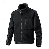 preiswerte Fleece &amp; 3 in 1 Jacken-Herren Wanderjacke Fleecejacke für Wanderer Winter Draussen warm Fleece-Futter Vliesjacken Voller Reißverschluss Klettern Camping / Wandern / Höhlenforschung Reisen Cachi scuro Schwarz Dunkelblau