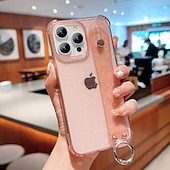 levne Pouzdra pro iPhone-telefon Carcasă Pro iPhone 16 Pro Max Plus iPhone 15 Pro Max Plus iPhone 14 13 12 11 Pro Max Plus iPhone 13 12 11 Pro Max Zadní kryt s poutkem na zápěstí Nárazuvzdorné Retro Pokování