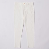 cheap Chinos-Men&#039;s Trousers Chinos Summer Pants Casual Pants Front Pocket Plain Comfort Breathable Casual Daily Holiday Fashion Basic Black White