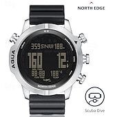 cheap Digital Watches-NORTH EDGE Men&#039;s Professional Diving Computer Watch Free/Scuba Diving 50M Dive Watches Altimeter Barometer Compass Digital Clock