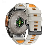 preiswerte Garmin-Uhrenarmbänder-Uhrenarmband für Garmin Fenix 8 47mm 51mm 7X 6 6X Pro Epix Pro Instinct 2X Approach S70 S62 S60 Forerunner 955 945 Epix Marq Descent Quatix 22mm 26mm Silikon Ersatz Gurt Quick Fit Verstellbar