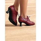 cheap 1950s-Women&#039;s Vintage Oxford Lace-Up Shoes - Retro Style Kitten Heel Brogue Design, Perfect for Office Wear and Classic Outfits