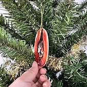 tanie Ozdoby-Ozdoba świąteczna w kształcie zwierzęcia, 2D akrylowa ozdoba choinkowa ze wzorem zwierzęcia, dekoracja leśna, sezonowa dekoracja choinki, sufitu, pamiątkowe prezenty świąteczne