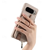 cheap Other Phone Case-Phone Case For Pixel 9 Pro Pixel 9 Pro XL Pixel 8 Pro Pixel 8 Pixel 7 Pixel 7 Pro Pixel 6 Pixel 6 Pro Back Cover with Stand Holder Ring Holder Zipper Retro TPU PU Leather