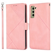 abordables Coques Samsung-téléphone Coque Pour S23 S22 S21 S20 Plus Ultra S21 FE A72 A52 A32 A22 A12 A71 A51 A31 A21s S20 FE Couvercle rabattable Avec Support avec dragonne Fente pour carte Rétro TPU faux cuir