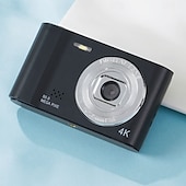 cheap Digital Camera-4K Digital Camera Point and Shoot Photography Travel Selfie Camara 2.4inch Screen Entry-Level Gift Compact Digicam Selfie Mini Retro Cam