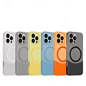 お買い得  iPhone用ケース-電話 ケース 用途 iPhone 16 Pro Max プラス iPhone 15 プロマックスプラス iPhone 14 13 12 11 Pro Max Plus iPhone 14 Pro Max iPhone 13 12 11 Pro Max バックカバー 磁石バックル ワイヤレス充電をサポート 耐衝撃 レトロ風 PC