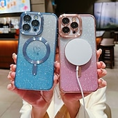 お買い得  iPhone用ケース-電話 ケース 用途 iPhone 16 Pro Max プラス iPhone 15 プロマックスプラス iPhone 14 13 12 11 Pro Max Plus iPhone 14 Pro Max iPhone 13 12 11 Pro Max バックカバー 磁石バックル ワイヤレス充電をサポート 耐衝撃 レトロ風 TPU アクリル