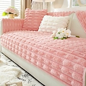 economico Coperte per divano-soffice e soffice peluche di coniglio, copridivano comodo e morbido, perfetto per aggiungere calore e comfort, elegante protezione per mobili per l&#039;arredamento del soggiorno